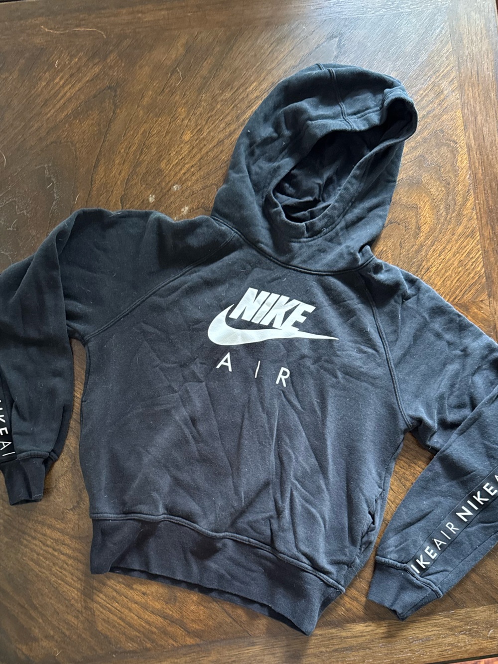Nike Black Hoodie with White Nike Air Branding